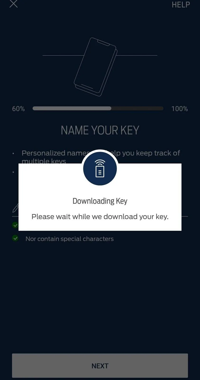 Ford Mustang Mach-E FordPass app crashes when setting up Phone as a Key (PaaK) fordpass crashing