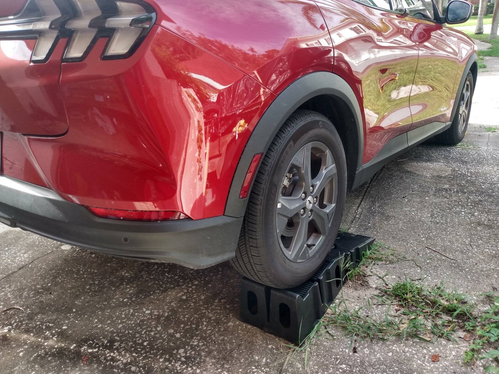 Ford Mustang Mach-E Draw-tite Trailer Hitch Receiver Install IMG_20210711_094943692_HDR