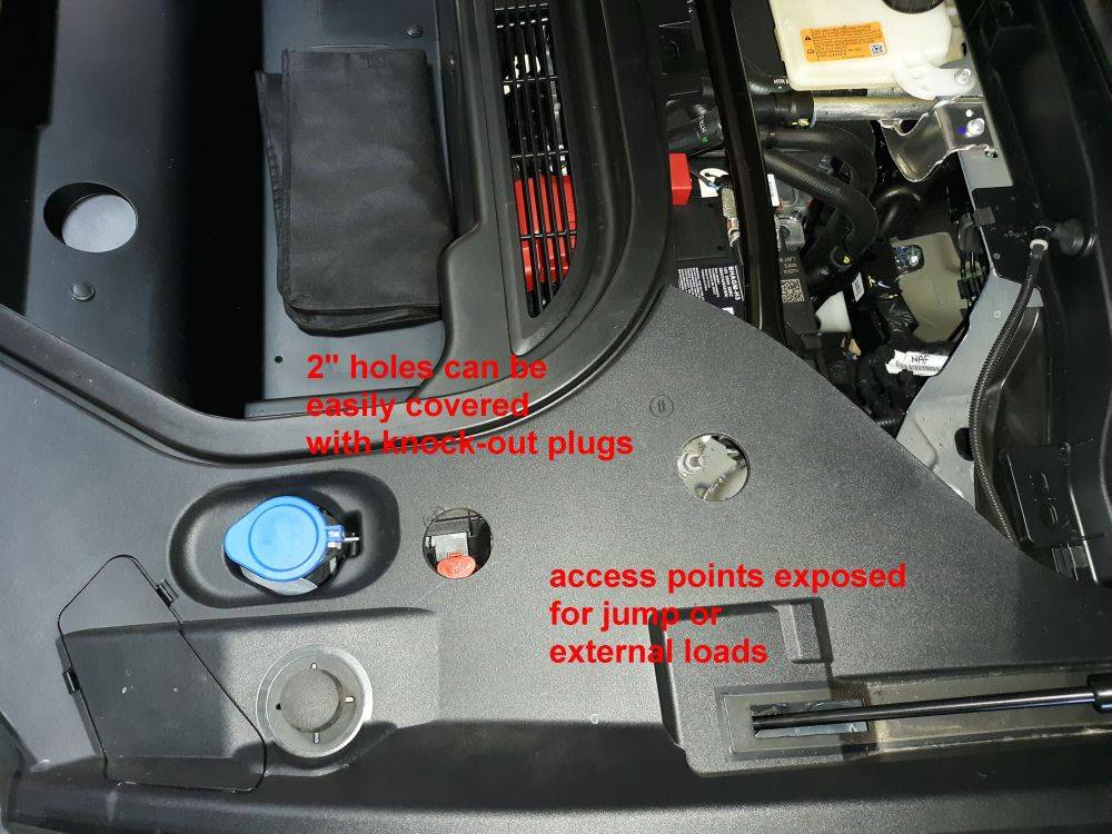 Ford Mustang Mach-E How to acces to the battery 03 2in holes