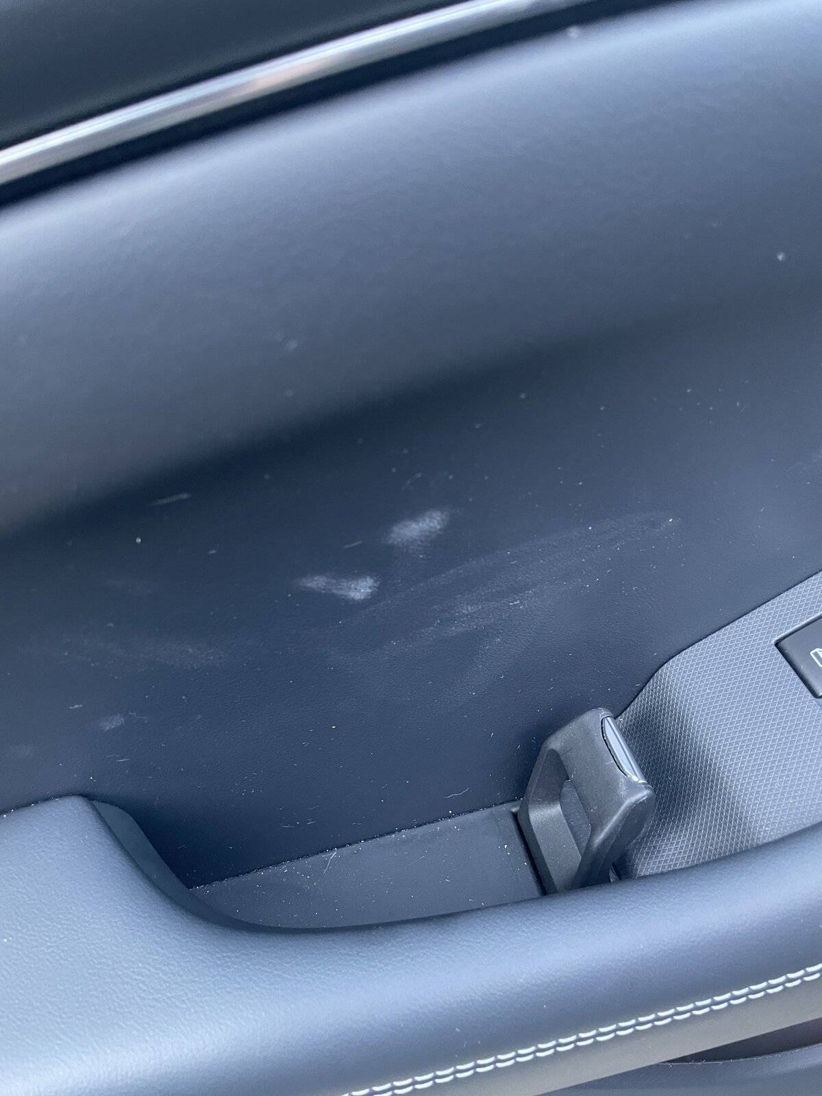 Ford Mustang Mach-E White smudging inside by door handle C4F78B08-8D35-4AB9-9A76-0D889BD6FC8E