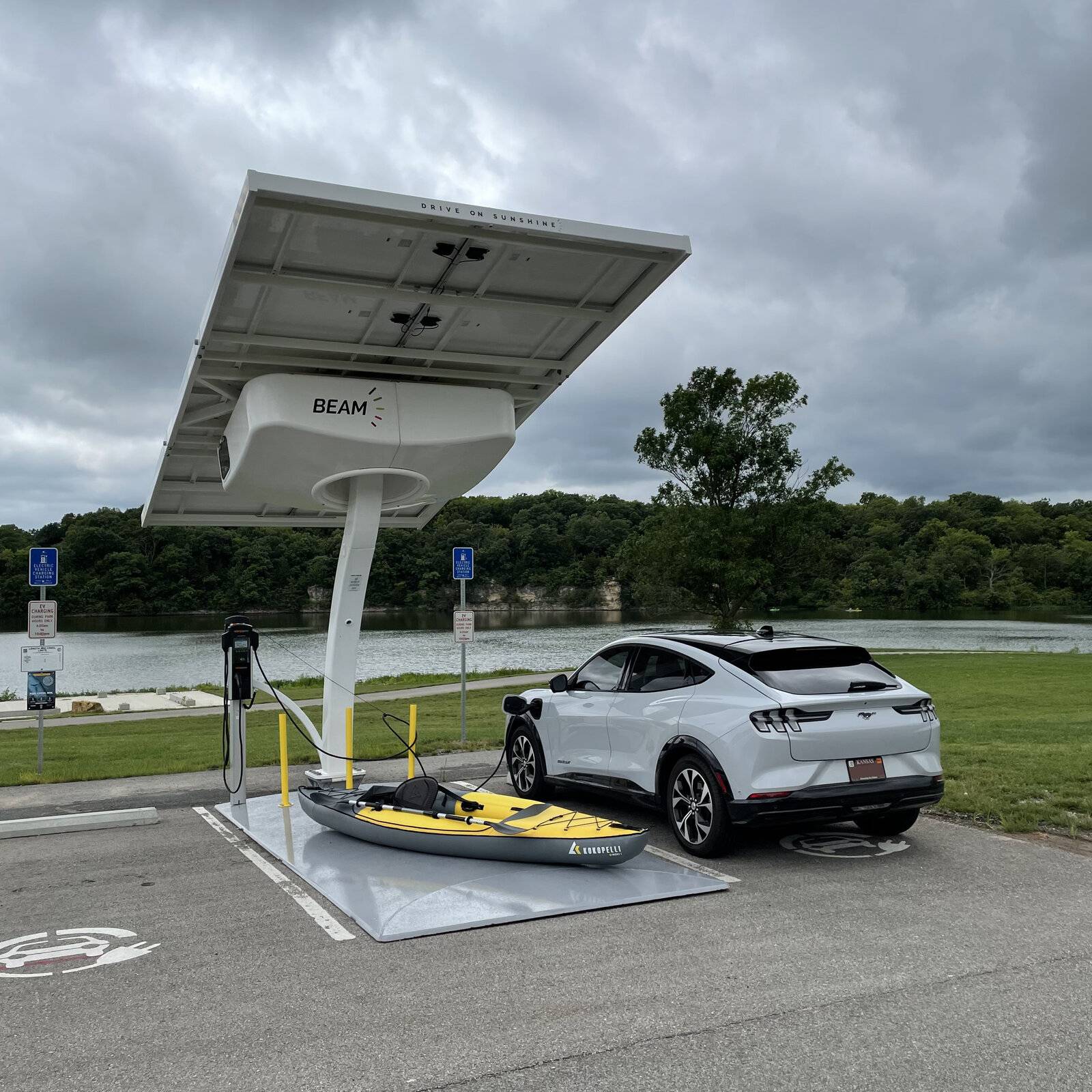 Ford Mustang Mach-E Kayaking and Solar Charging IMG_2436