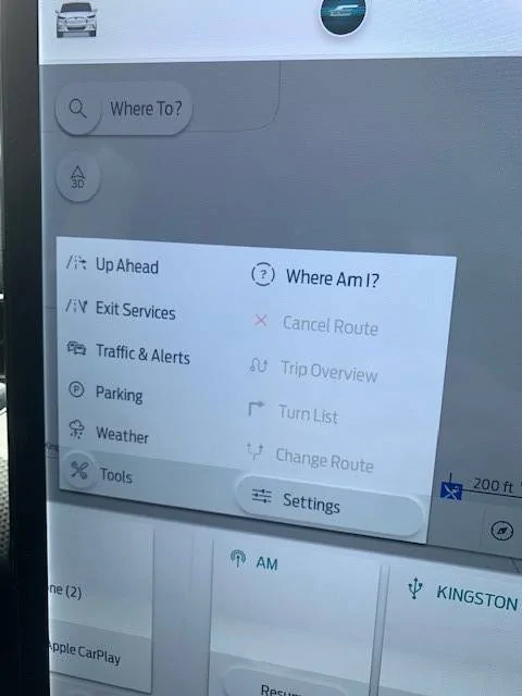 Ford Mustang Mach-E Weather Radar map on Siriusxm weather 5