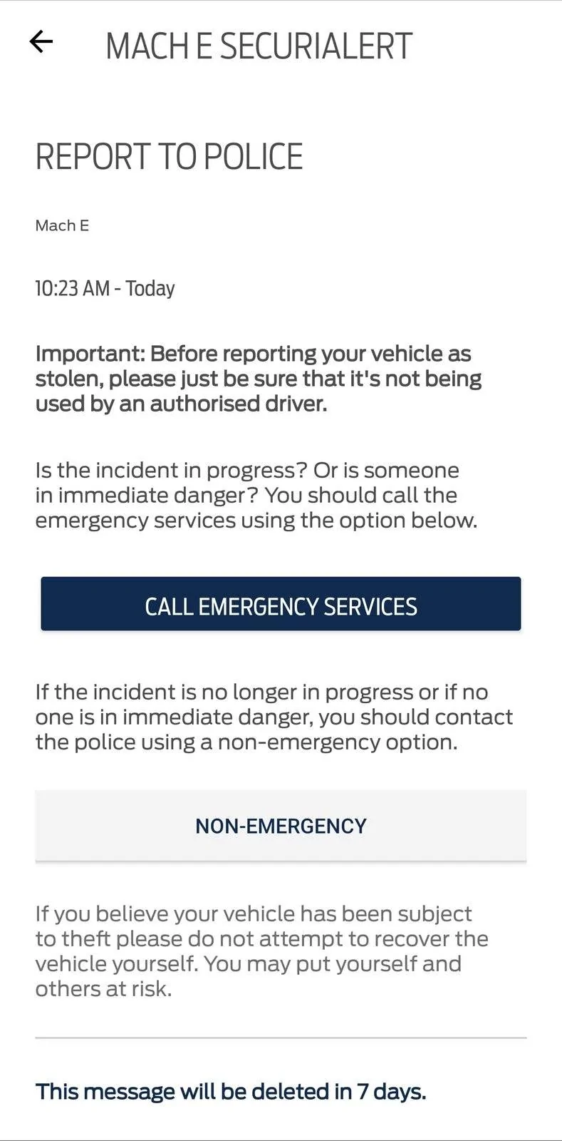 Ford Mustang Mach-E SecuriAlert NEW Feature Enabled in Latest FordPass App Update Screenshot_20210714-102900_FordPass
