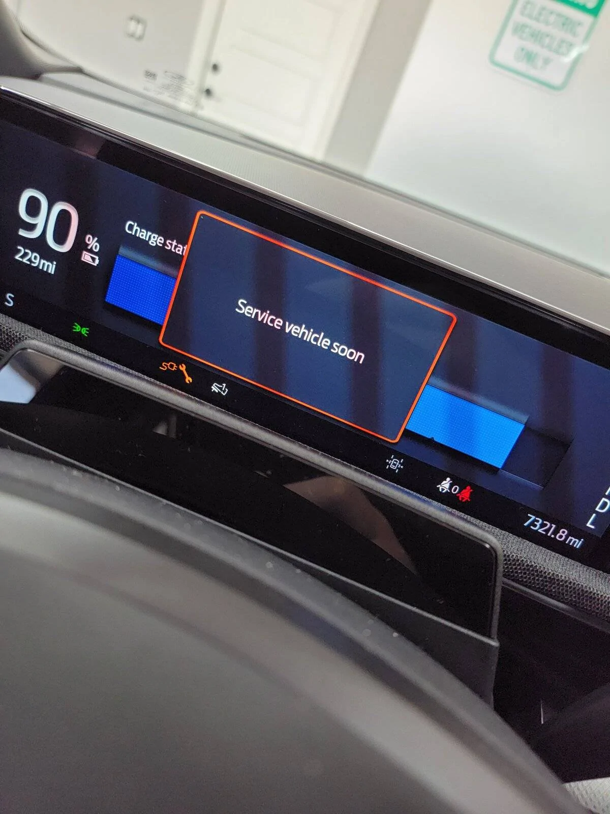 Ford Mustang Mach-E New Warning - Is the Car Plugged In? 20210715_113646