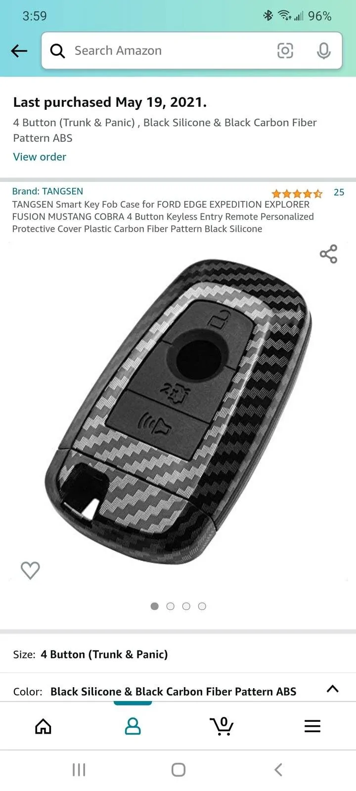Ford Mustang Mach-E Mach-E key fob cover Screenshot_20210716-155958_Amazon Shopping