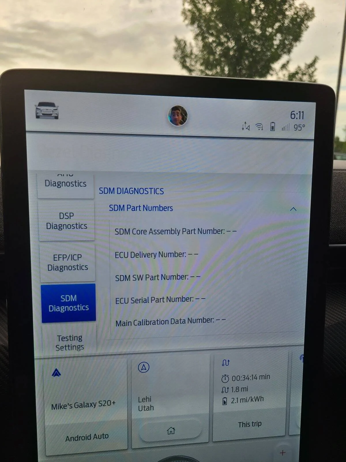 Ford Mustang Mach-E Identifying Bezel Diagnostics modules 20210716_181101