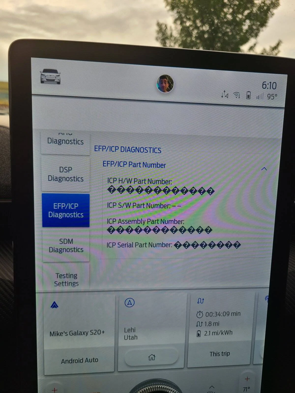 Ford Mustang Mach-E Identifying Bezel Diagnostics modules 20210716_181056