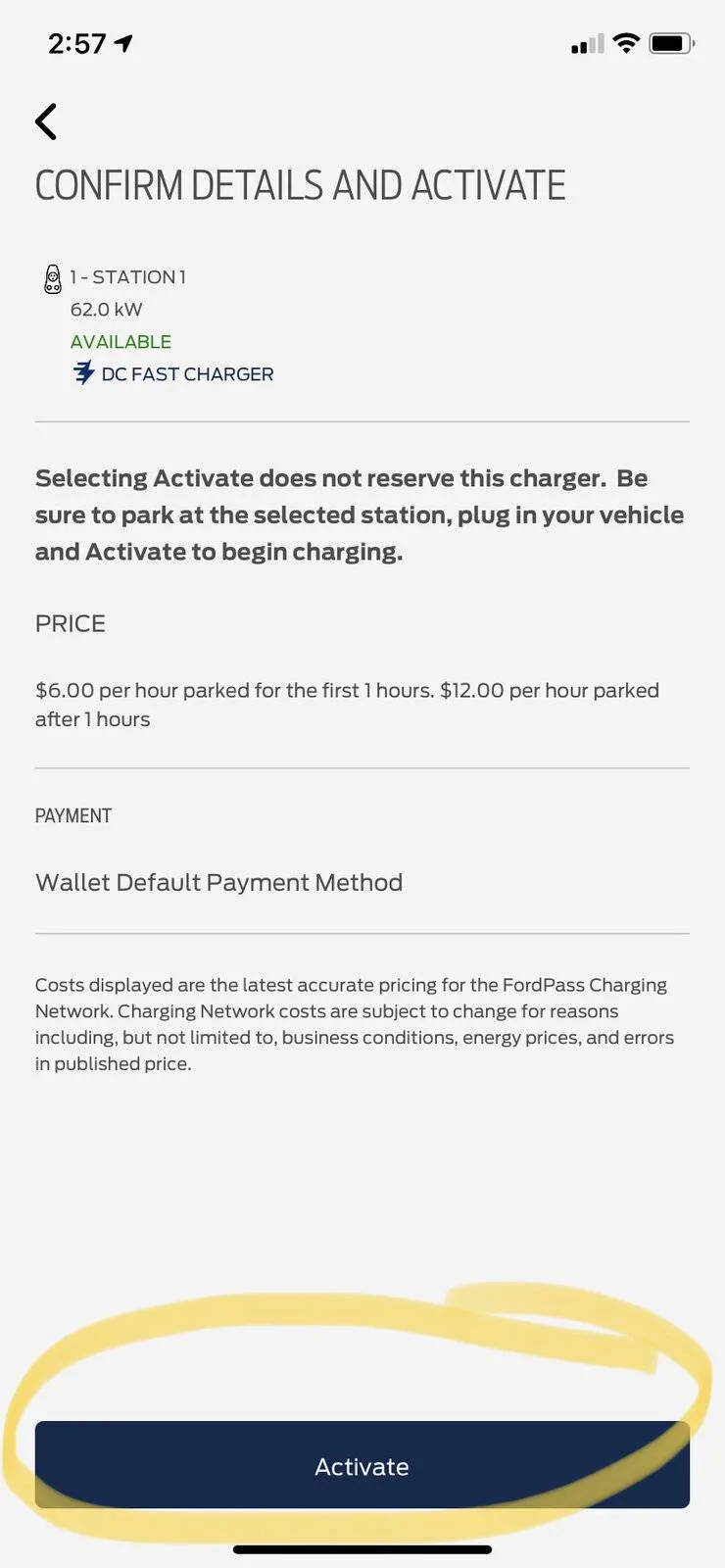 Ford Mustang Mach-E How do I start a charging session with a FordPass app 4BE2F71C-09B8-4174-9BD7-5F052FACB4B2