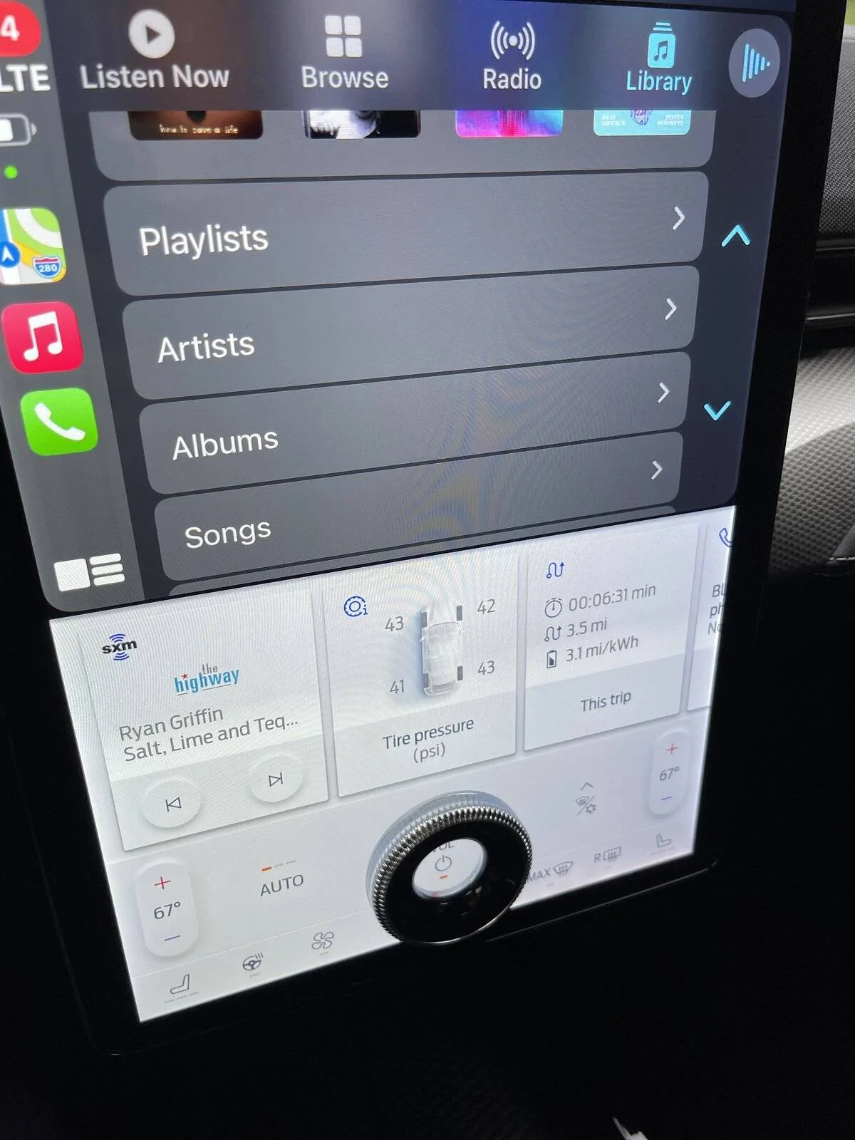 Ford Mustang Mach-E Display Sirius XM  issue CE55F03F-B0AA-4ED9-A14A-ED3B3E2CB149