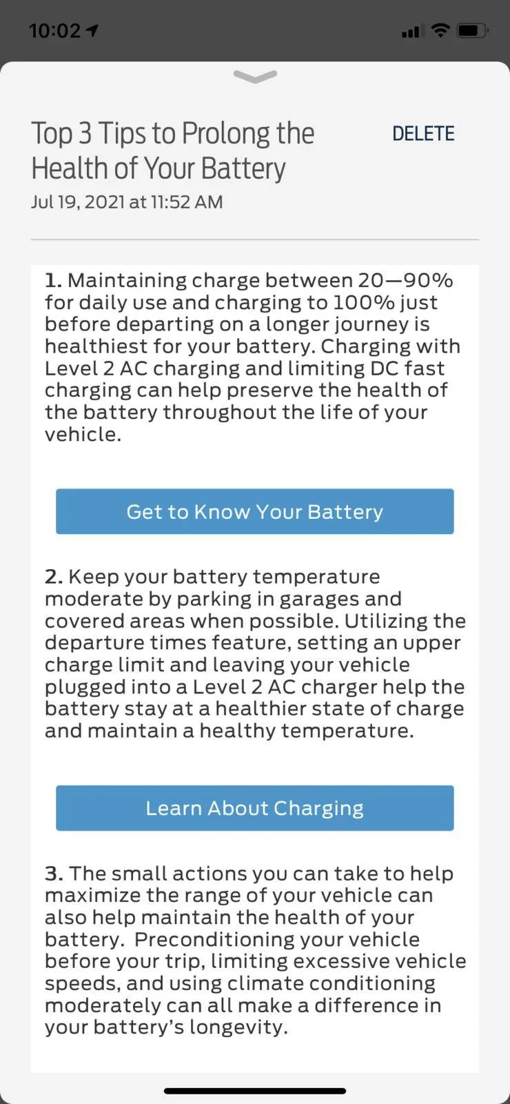 Ford Mustang Mach-E Ford’s Top 3 Tips to Prolong Battery Life 2BCE3E30-6C8B-4443-B82A-07AA43E93B12