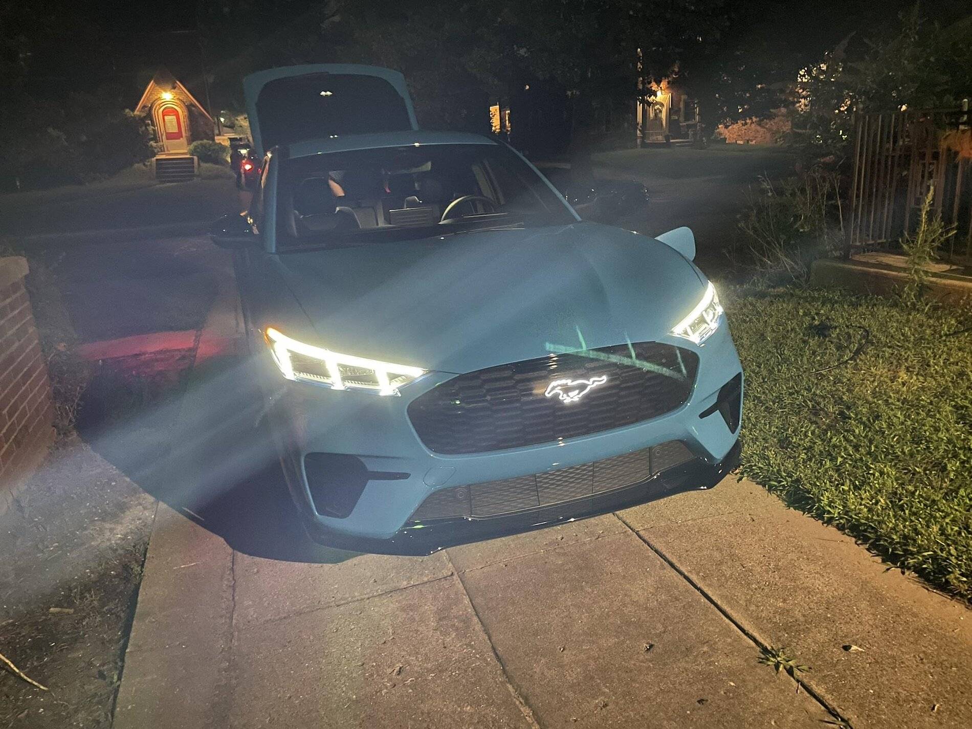 Ford Mustang Mach-E Grabber Blue Base Mach-E GT Spied syzeeOf