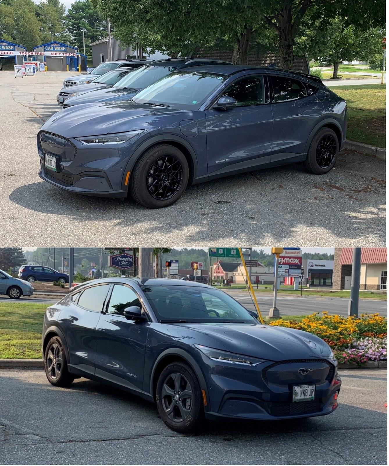 Ford Mustang Mach-E Finally new wheels and snows!!!! before and after