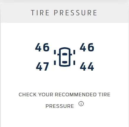 Ford Mustang Mach-E Perfect experience with Kelly and Chapman Ford in Scottsdale, Arizona Tire Pressures