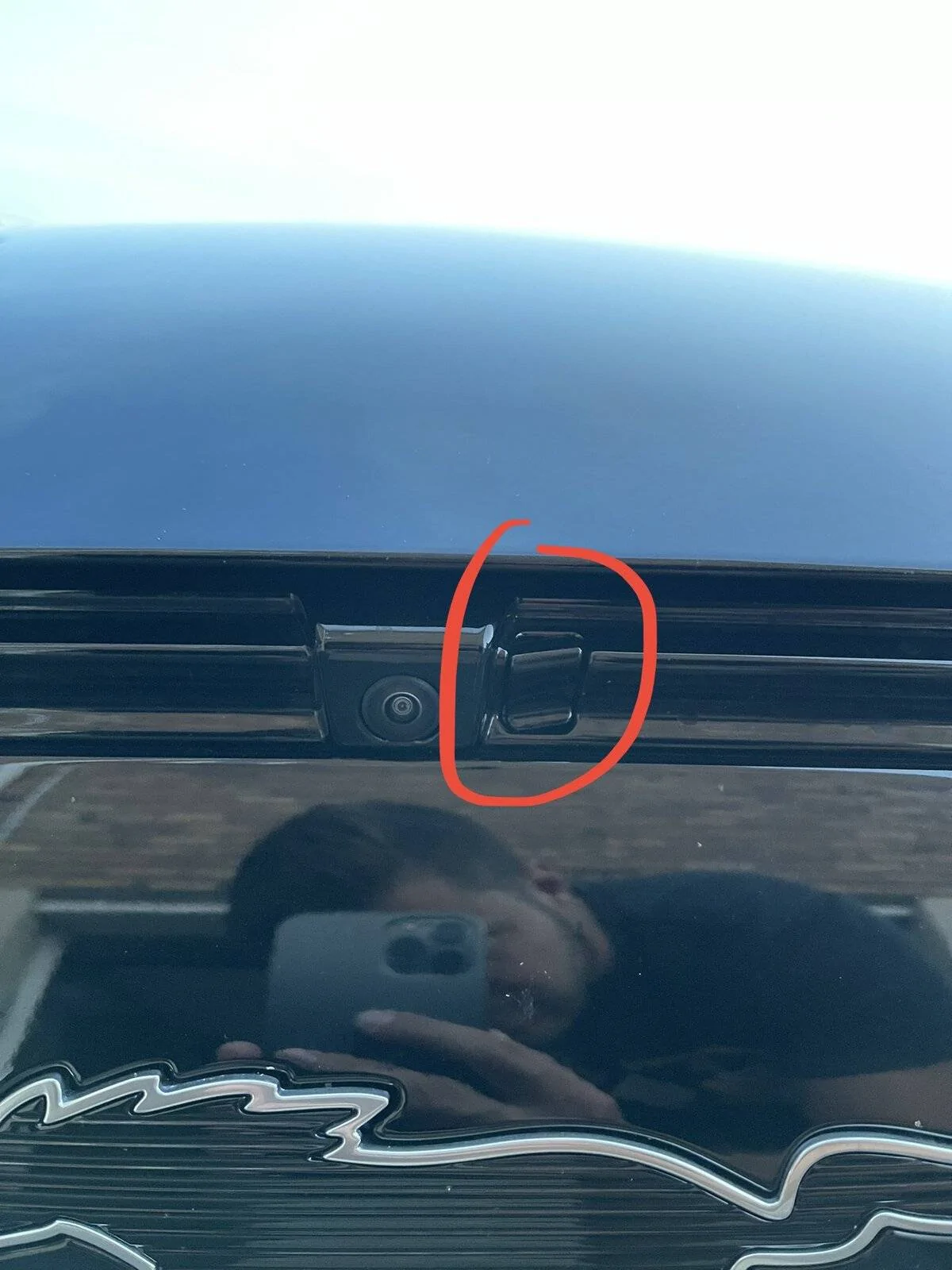 Ford Mustang Mach-E What is this next to the front camera? BDA384D1-71E0-4B3D-BEBF-079BFAEEBFC8
