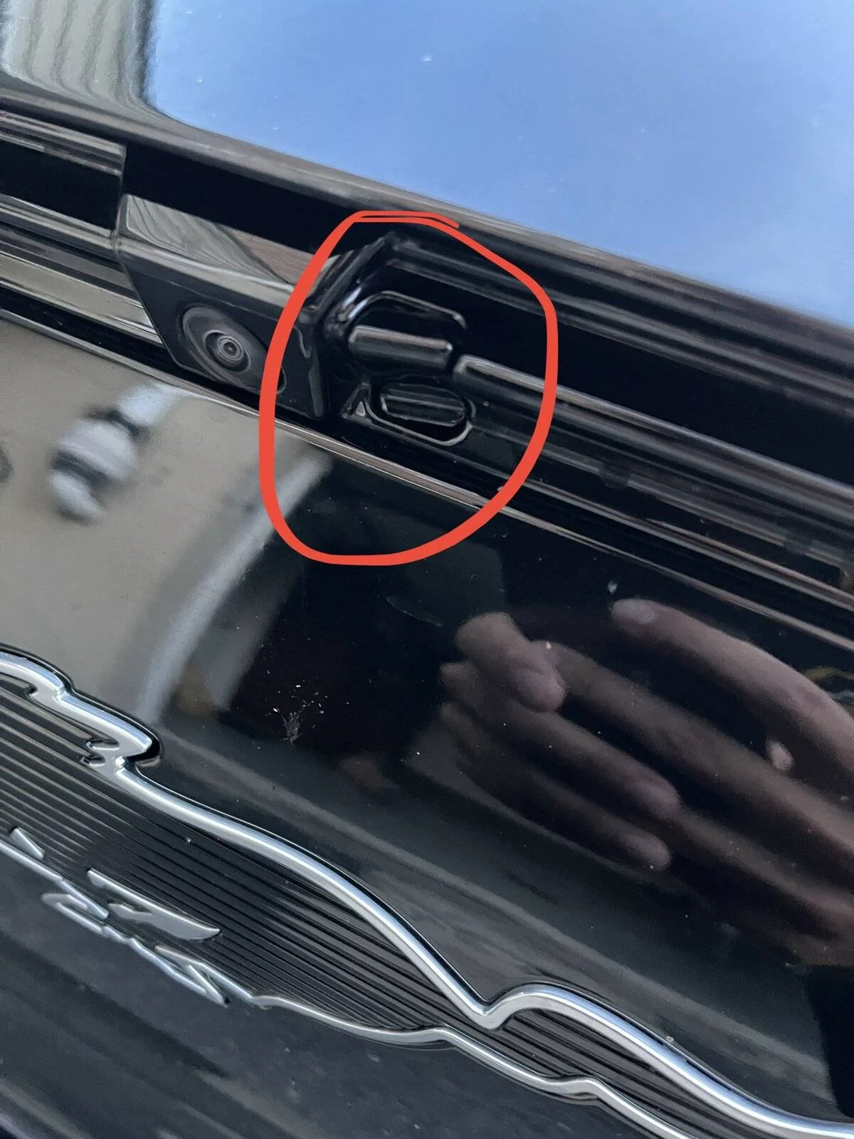 Ford Mustang Mach-E What is this next to the front camera? 92453549-7AB8-4B3F-87A7-9D6A795670CB