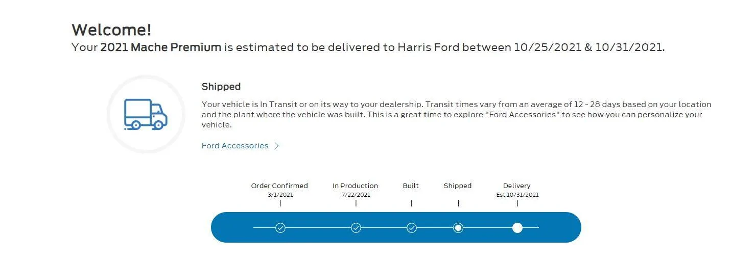 Ford Mustang Mach-E Submitted Orders Tracking List and Stats [Enter Yours] Order