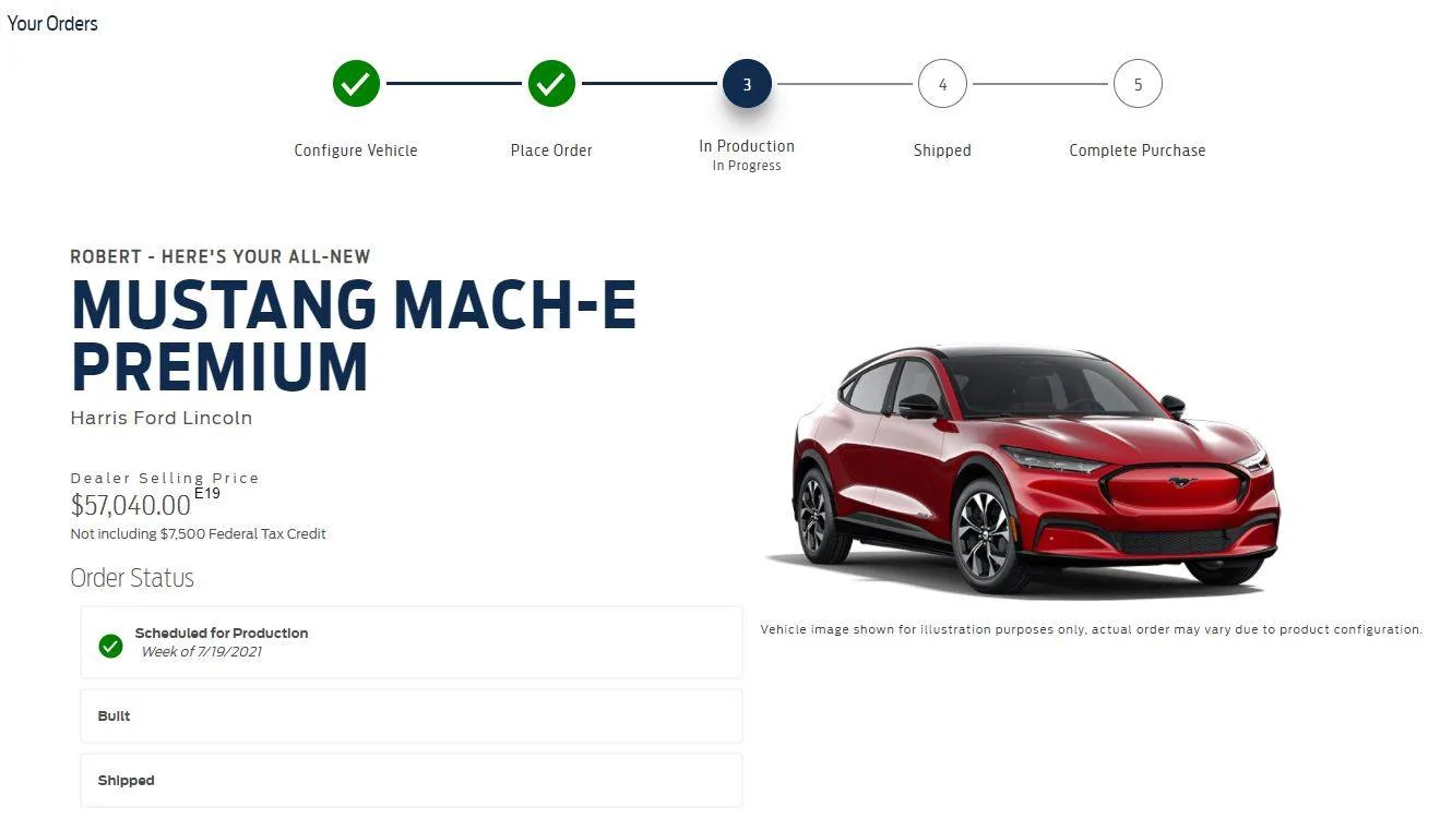 Ford Mustang Mach-E Submitted Orders Tracking List and Stats [Enter Yours] Order2