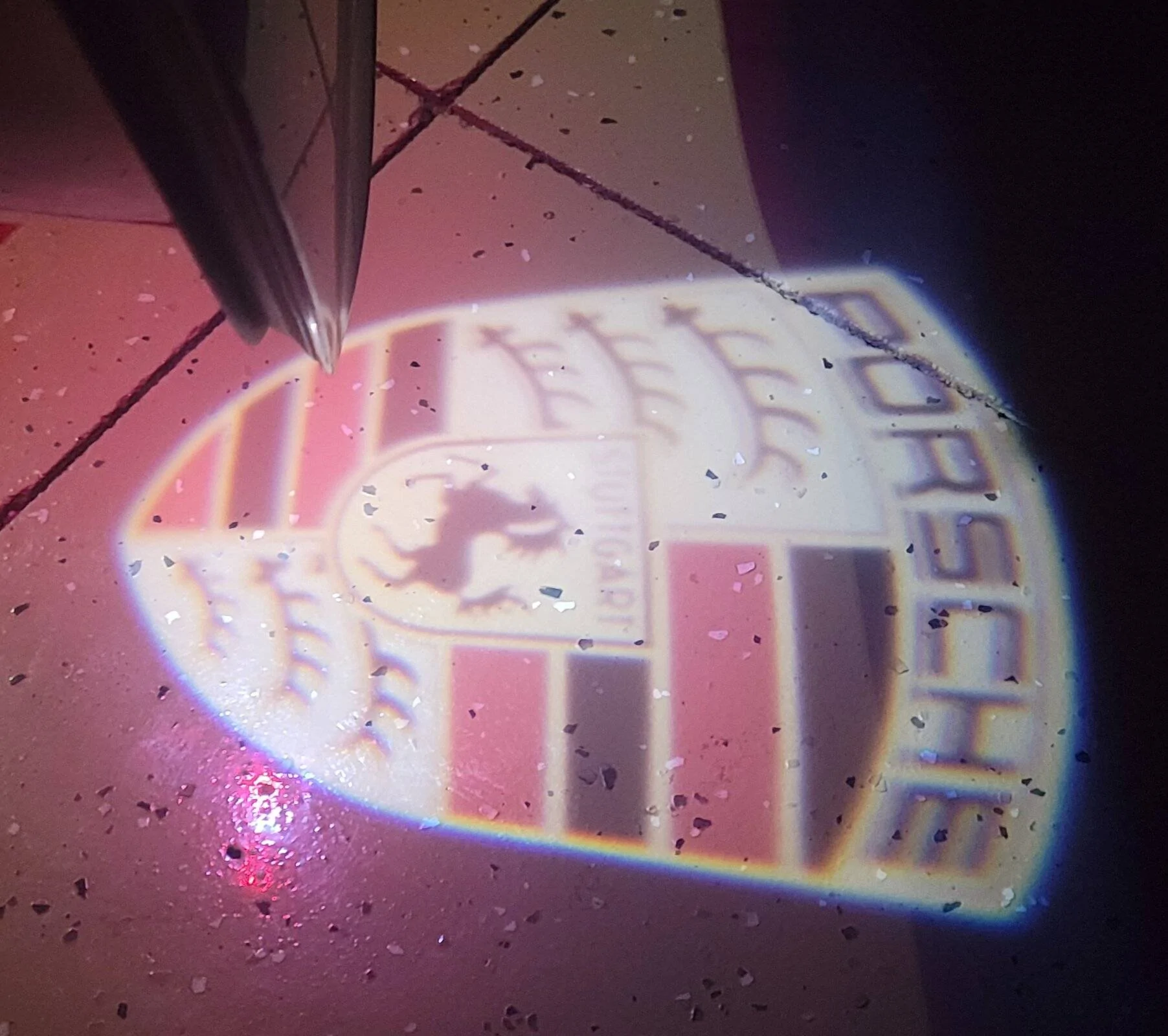 Ford Mustang Mach-E Strange phenomenon! Porsche Puddle Lightjpg