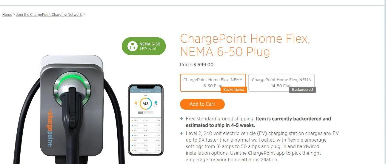 Ford Mustang Mach-E Multiple Home Chargers flex out of stock