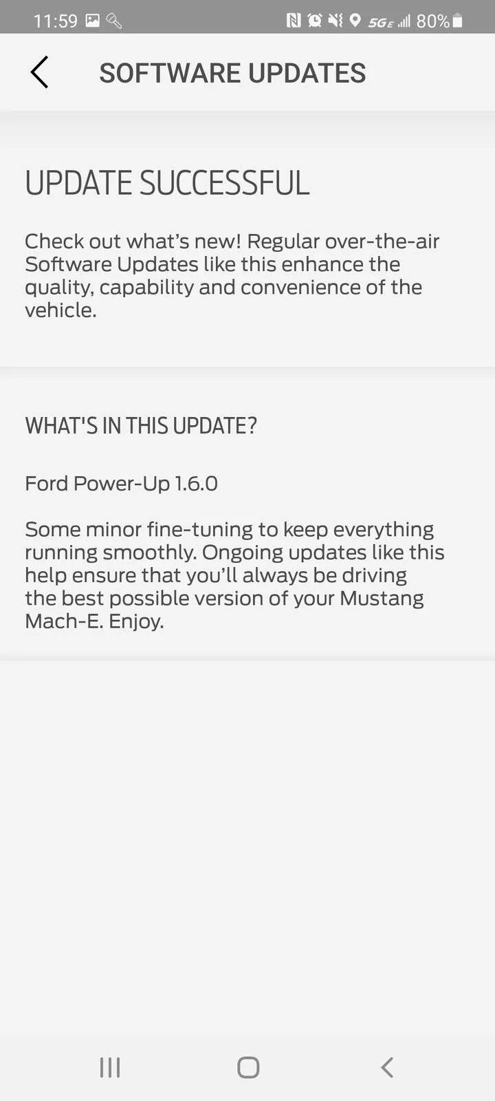 Ford Mustang Mach-E Ford Power-Up OTA Update. Problems? Screenshot_20210804-115921_FordPass