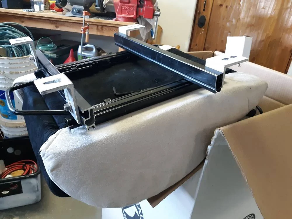 Ford Mustang Mach-E DIY install aftermarket seats - Corbeau A4 in Mach-E 06  base on seat