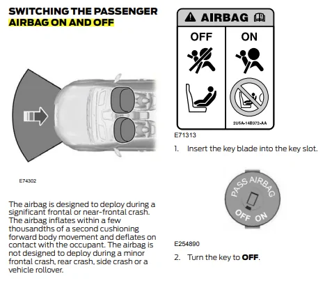 Ford Mustang Mach-E key fob battery replacement - video mach-e-airbag-disabl