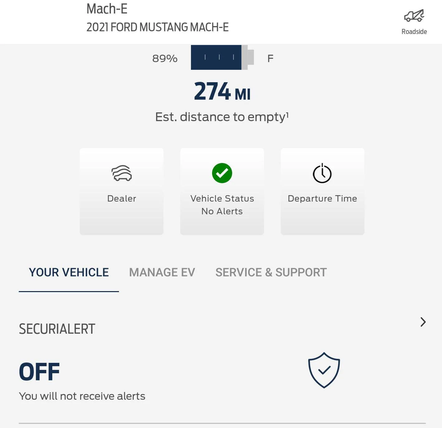 Ford Mustang Mach-E How do I disable SecuriAlert? 1628770248425