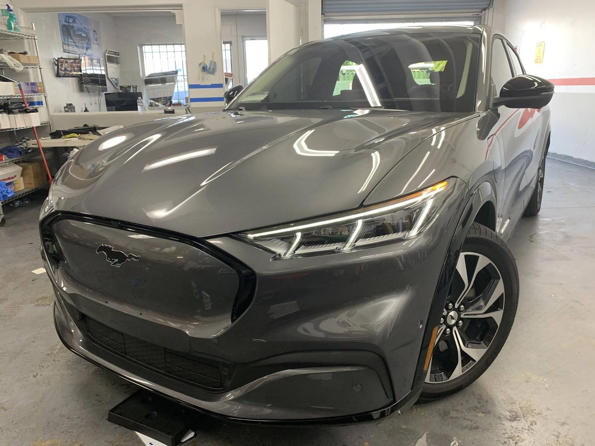 Ford Mustang Mach-E Grille Vinyl Wrapped - Before & After 4F9E4258-841C-46CA-89A5-81ED824AB198