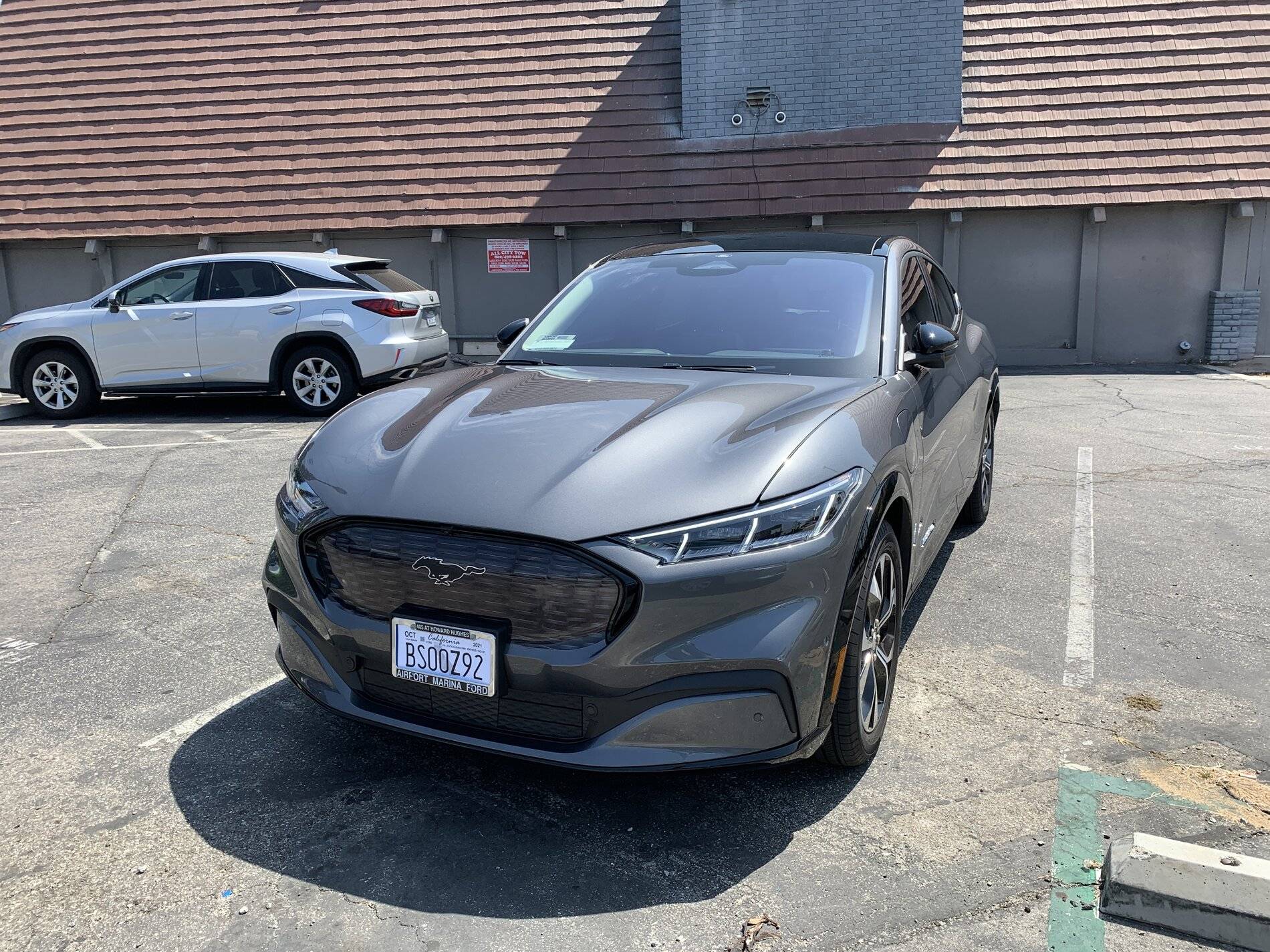 Ford Mustang Mach-E Grille Vinyl Wrapped - Before & After 7DA3ECFF-C93A-44A8-A528-A05C781B02CD