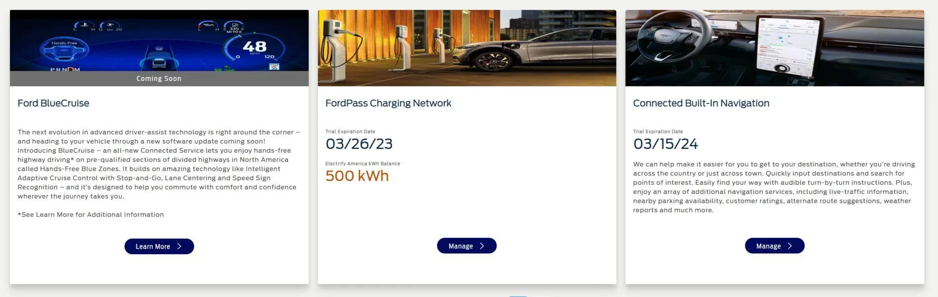 Ford Mustang Mach-E When does the 2 year free FordPass Charging Network start from? 1629036546592