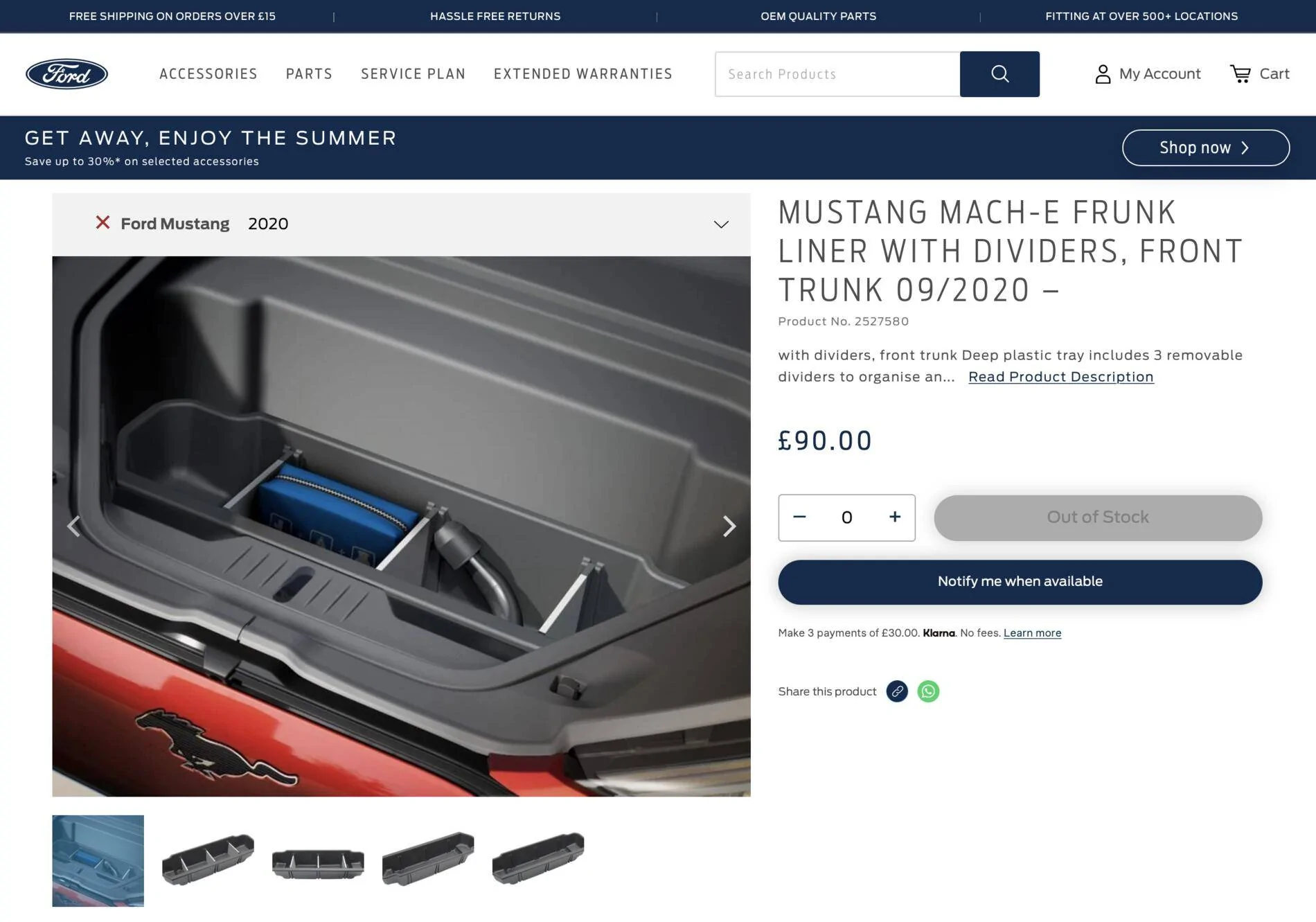 Ford Mustang Mach-E I Want A Retractable Frunk Divider!!! Screenshot 2021-08-18 at 23.13.18