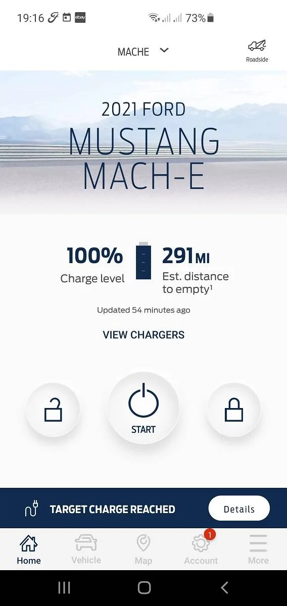 Ford Mustang Mach-E Frunk Open Button (via App) Update FordPass_01