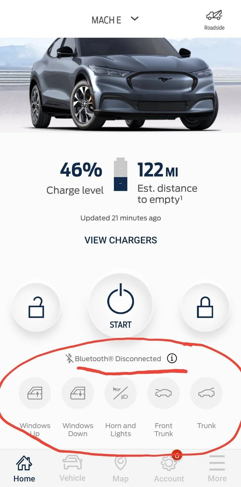 Ford Mustang Mach-E Frunk Open Button (via App) Update Screenshot_20210819-081244_FordPass