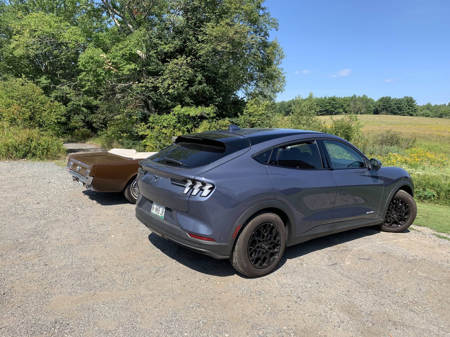 Ford Mustang Mach-E Then and now. 7D7370B6-10A7-4A85-808C-F00E02DBB4D9