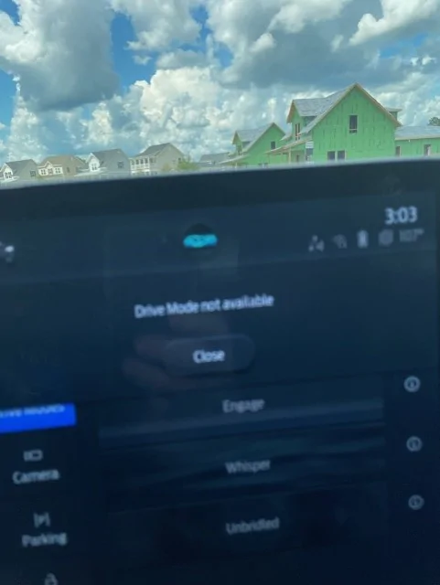 Ford Mustang Mach-E HEAT induced drive mode issue 1629473672103