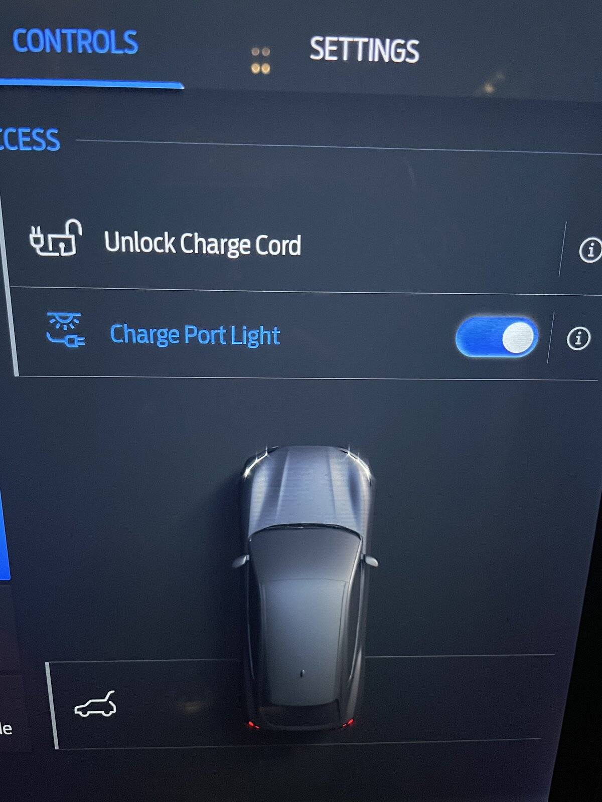 Ford Mustang Mach-E Charge Port Battery Status IMG_1101.JPEG