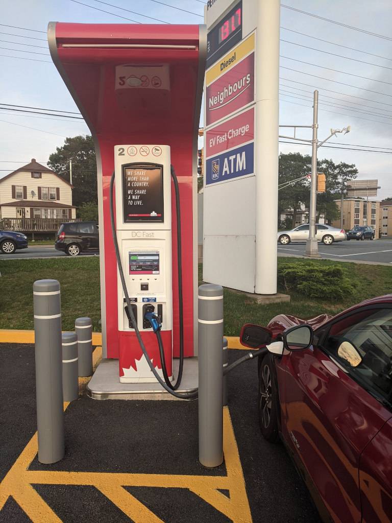 Ford Mustang Mach-E Second Road trip to Maritime Canada Petro-CanadaEVSE