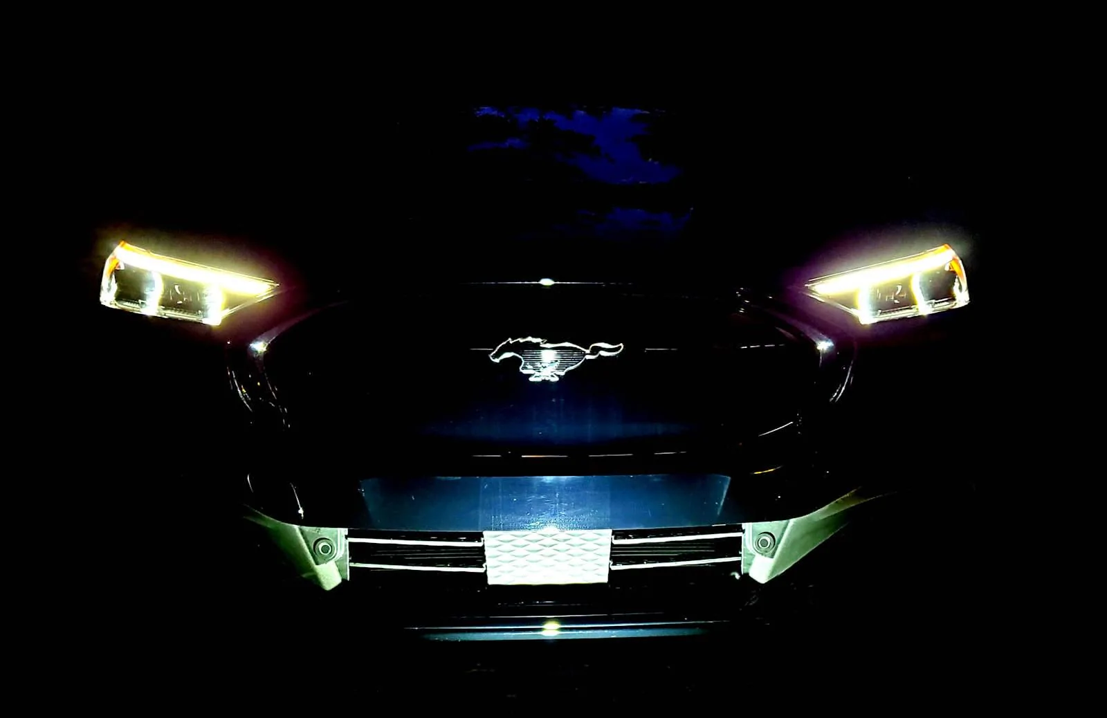 Ford Mustang Mach-E Vader is in the house. Night 11