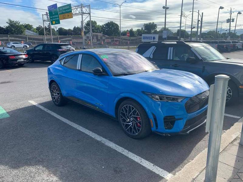 Ford Mustang Mach-E GRABBER BLUE Mach-E Photos Grabber Blue Mach-E GT