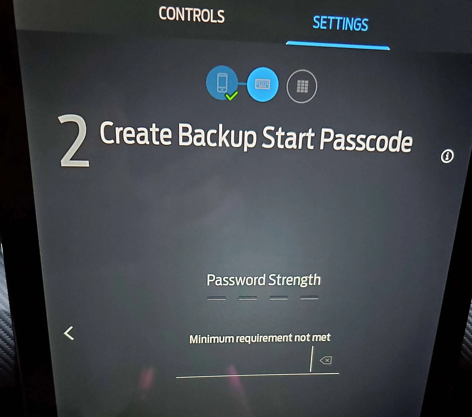 Ford Mustang Mach-E Adding backup start pass code - seriously? 1 2