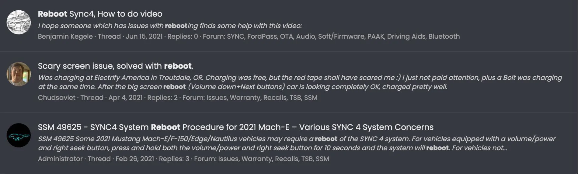 Ford Mustang Mach-E How to reboot the Mach-E? Screen Shot 2021-08-27 at 6.43.49 AM