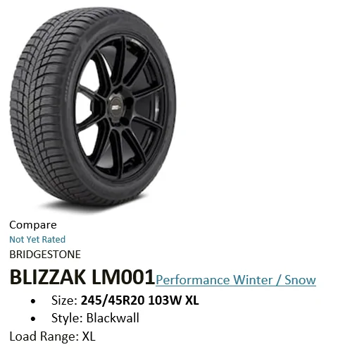 Ford Mustang Mach-E Winter tires 1630336162301