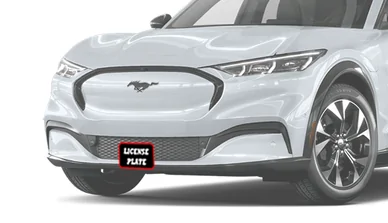 Ford Mustang Mach-E No-drill front plate options 1630415275776