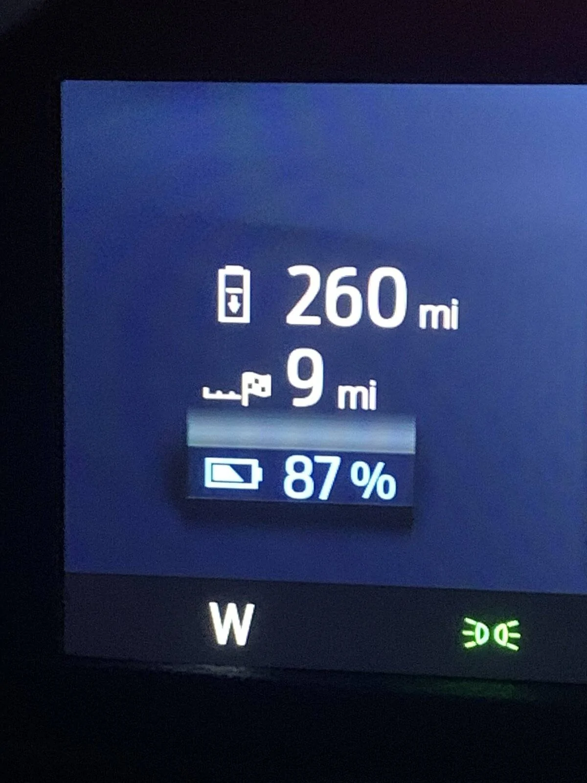 Ford Mustang Mach-E Battery Icon Next to Mileage (Only appears when Navigation is ON) IMG_4220