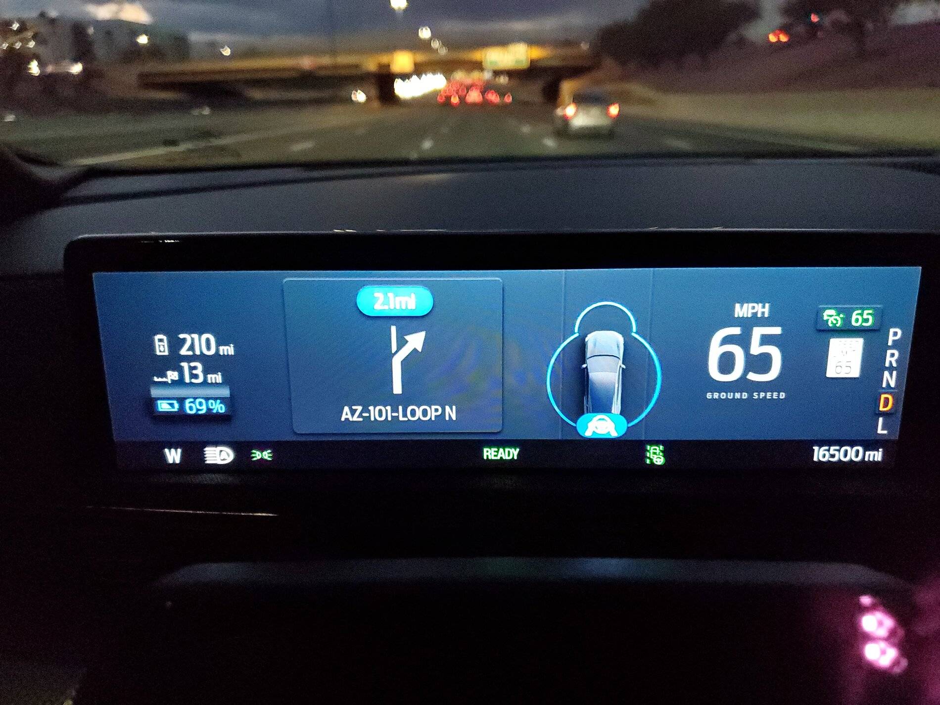 Ford Mustang Mach-E Battery Icon Next to Mileage (Only appears when Navigation is ON) 20210901_191152