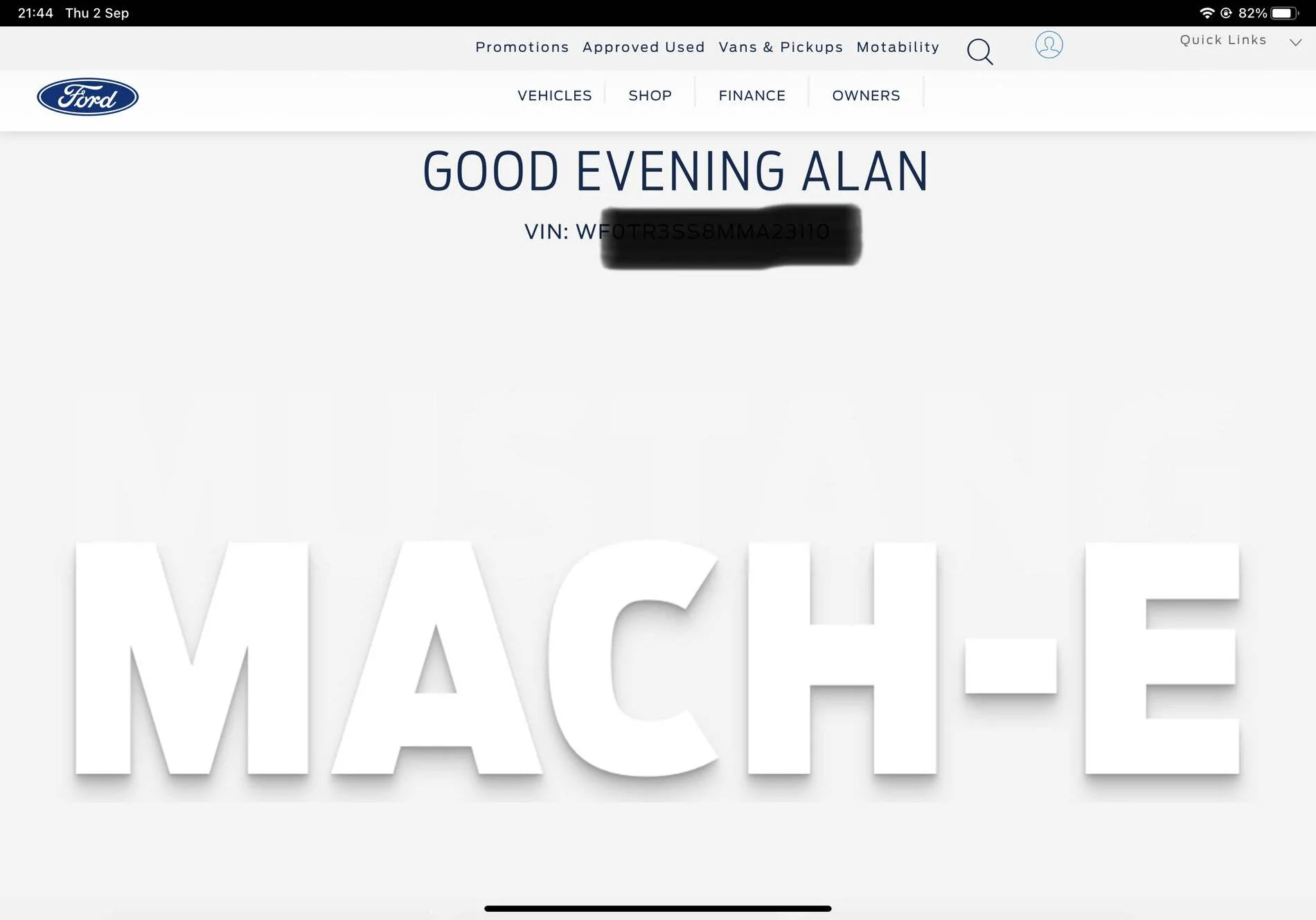 Ford Mustang Mach-E UK Customers A7120698-7ADF-4B6E-B495-E698B8B73715