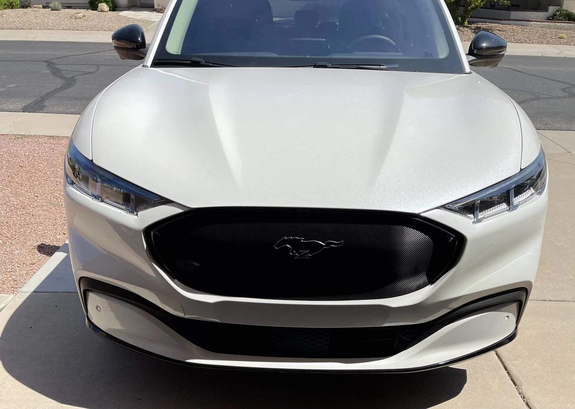 Ford Mustang Mach-E Grille Vinyl Wrapped - Before & After 6C150343-81CC-4247-B258-05622C9F0139
