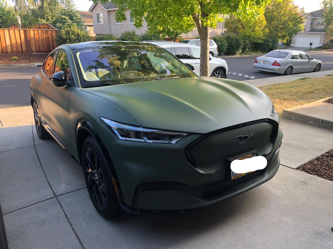 Ford Mustang Mach-E Military Green Vinyl Wrapped Mach-E 235810599_4693845423972937_6251725695169163703_n