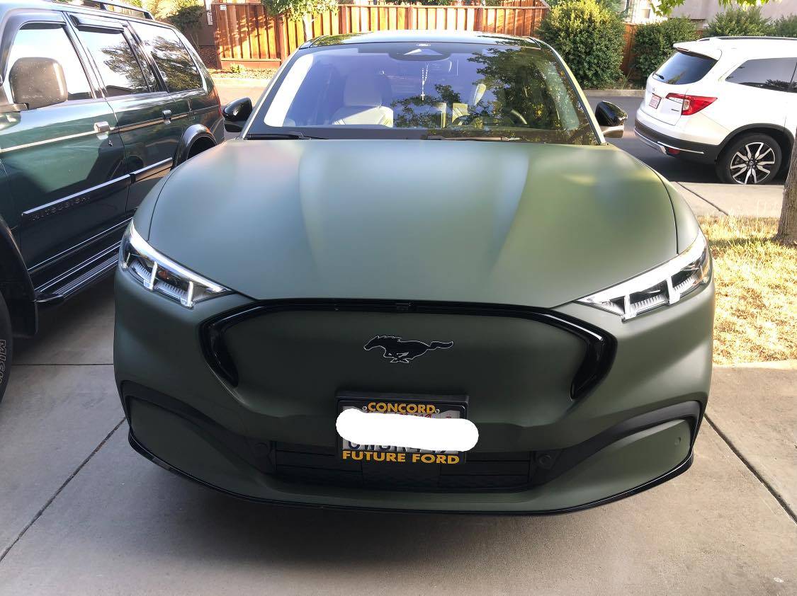 Ford Mustang Mach-E Military Green Vinyl Wrapped Mach-E 236118725_4693844727306340_2854179163921792562_n