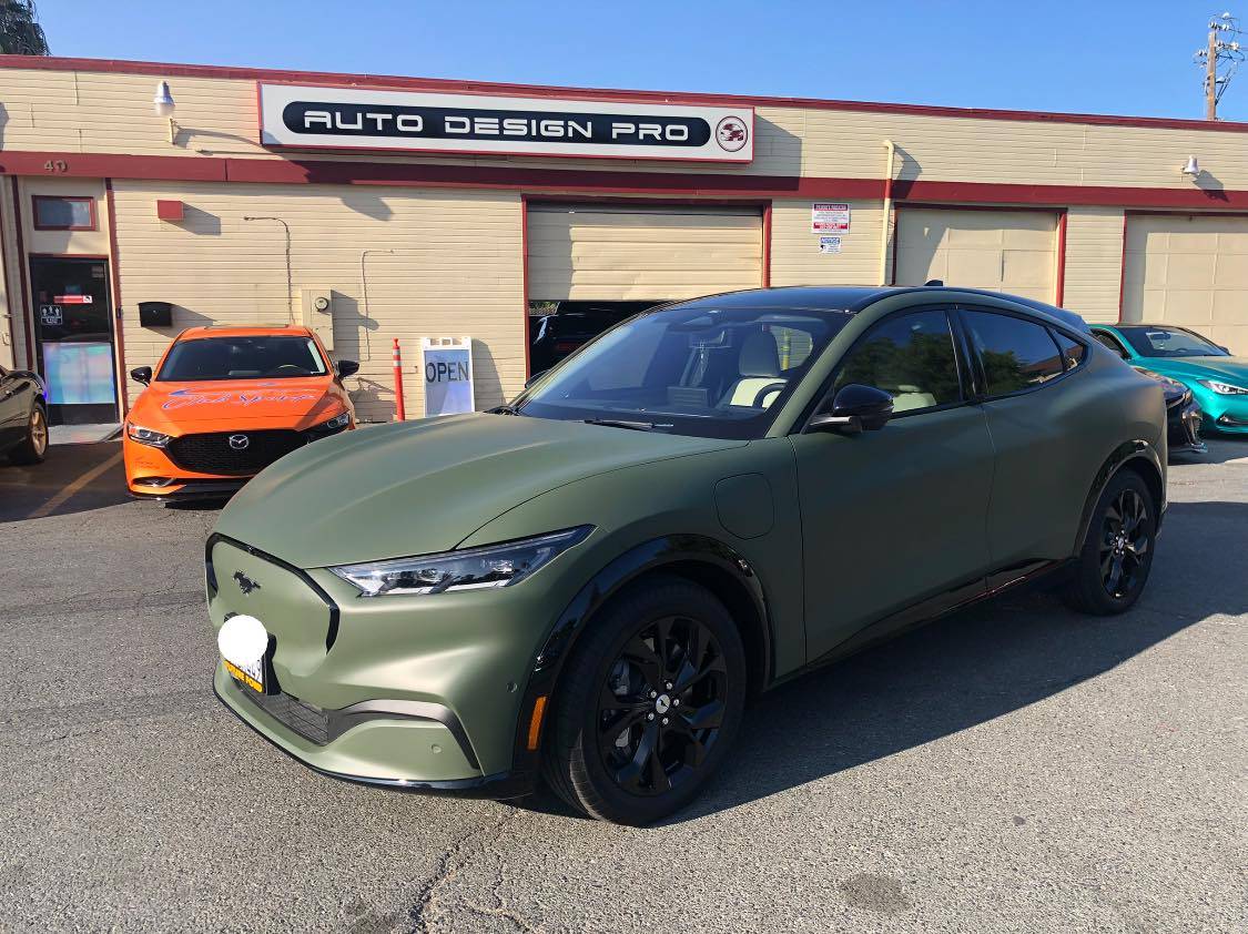 Ford Mustang Mach-E Military Green Vinyl Wrapped Mach-E 239570374_4693842140639932_4346184418302154608_n